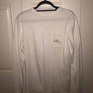 Vineyard Vines Long-Sleeved White Tee